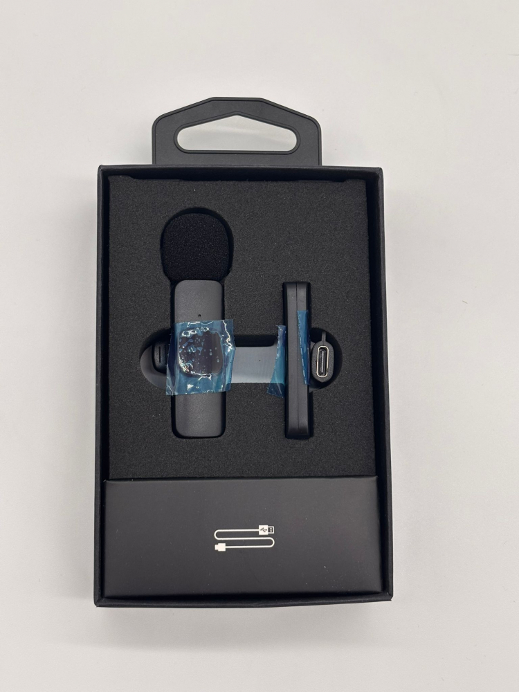 Microfon Lavaliera Wireless K8 –  Recepție până la 20m, Sunet Clar, Compatibil iPhone & Type-C, cu Capsă Integrată pentru Guler/Tricou, Ideal Vlog/Live/Interviuri [9]