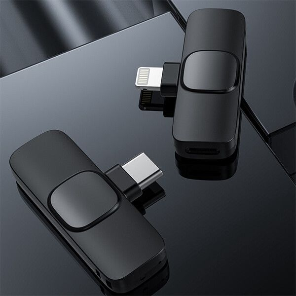 Microfon Lavaliera Wireless K8 –  Recepție până la 20m, Sunet Clar, Compatibil iPhone & Type-C, cu Capsă Integrată pentru Guler/Tricou, Ideal Vlog/Live/Interviuri [3]