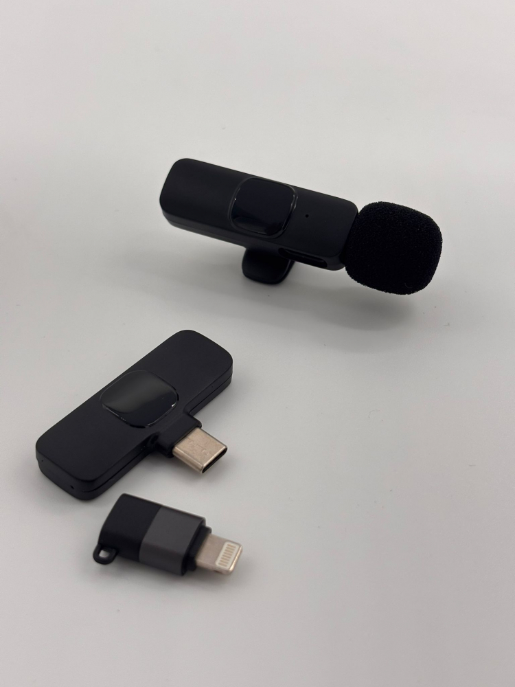 Microfon Lavaliera Wireless K8 –  Recepție până la 20m, Sunet Clar, Compatibil iPhone & Type-C, cu Capsă Integrată pentru Guler/Tricou, Ideal Vlog/Live/Interviuri [11]