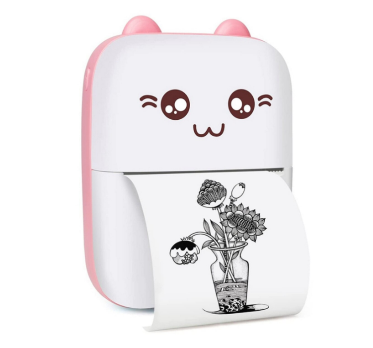 Mini imprimantă Termică Portabilă Bluetooth – Print instant, Fără Cerneală, Rola pentru Print, Cablu Type-C si Manual incluse [1]