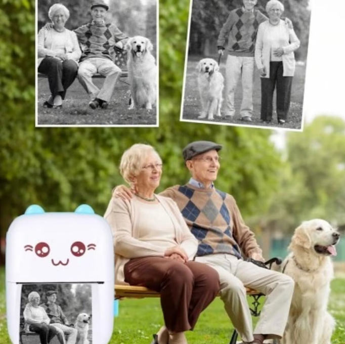 Mini imprimantă Termică Portabilă Bluetooth – Print instant, Fără Cerneală, Rola pentru Print, Cablu Type-C si Manual incluse [6]