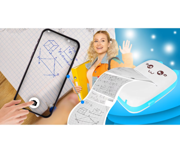 Mini imprimantă Termică Portabilă Bluetooth – Print instant, Fără Cerneală, Rola pentru Print, Cablu Type-C si Manual incluse [7]