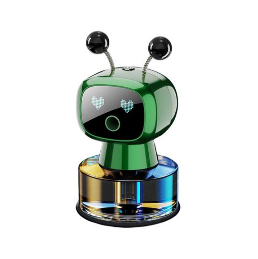 Odorizant Auto Design Robot – Reîncărcabil, Ochi Animati, Parfum Inclus, Fixare pe Bord cu Bandă Specială inclusa [21]