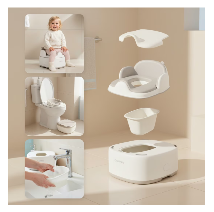 Olita Multifunctionala 4 in 1 pentru Copii –Olita cu Recipient Detasabil, Inaltator, Scaunel si Reductor WC [7]