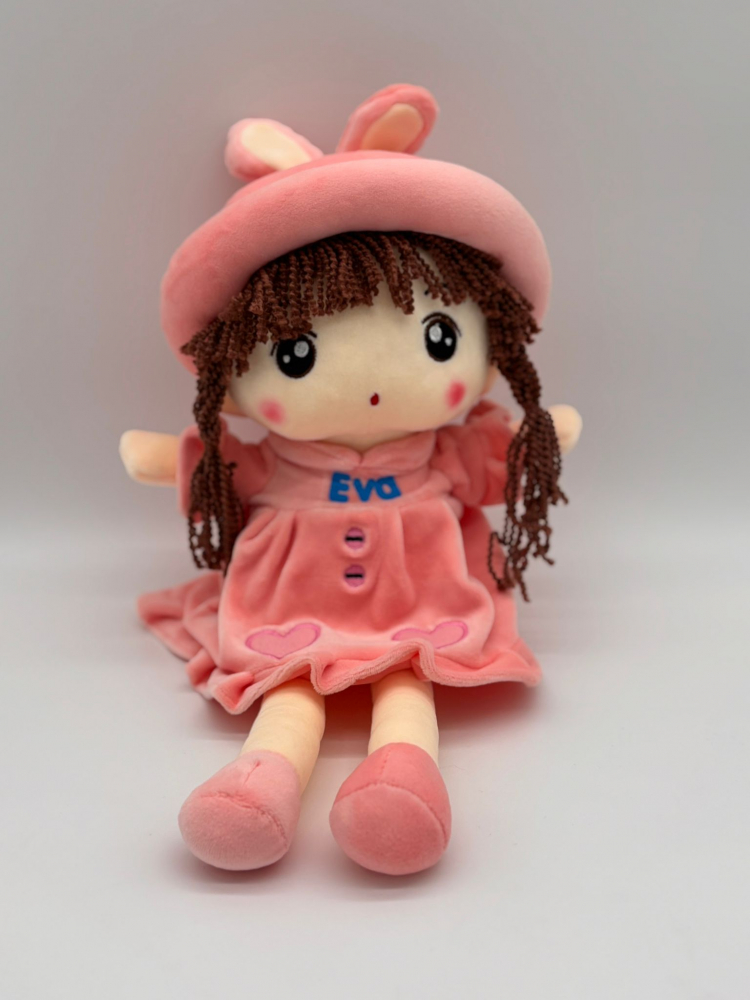 Papusa Angel din Plus, Personalizată cu Nume (Sofia, Maria, Eva), Cântă "Are mama o fetiță frumușică foc", 50 cm [4]