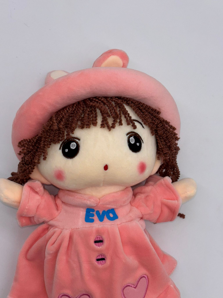 Papusa Angel din Plus, Personalizată cu Nume (Sofia, Maria, Eva), Cântă "Are mama o fetiță frumușică foc", 50 cm [6]