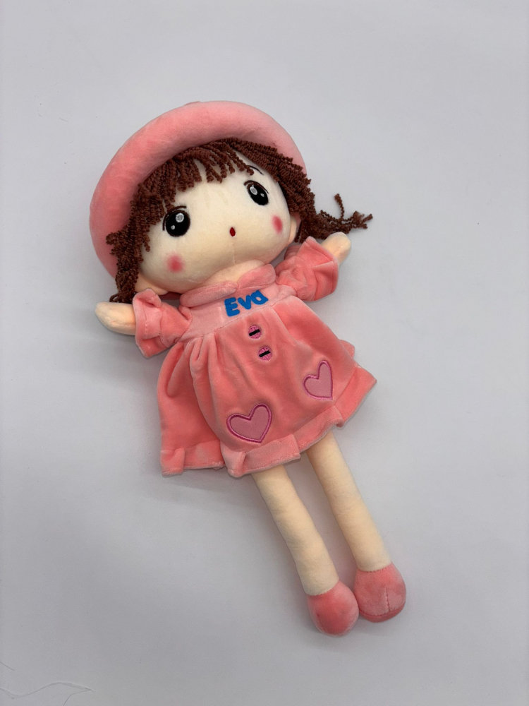 Papusa Angel din Plus, Personalizată cu Nume (Sofia, Maria, Eva), Cântă "Are mama o fetiță frumușică foc", 50 cm [5]