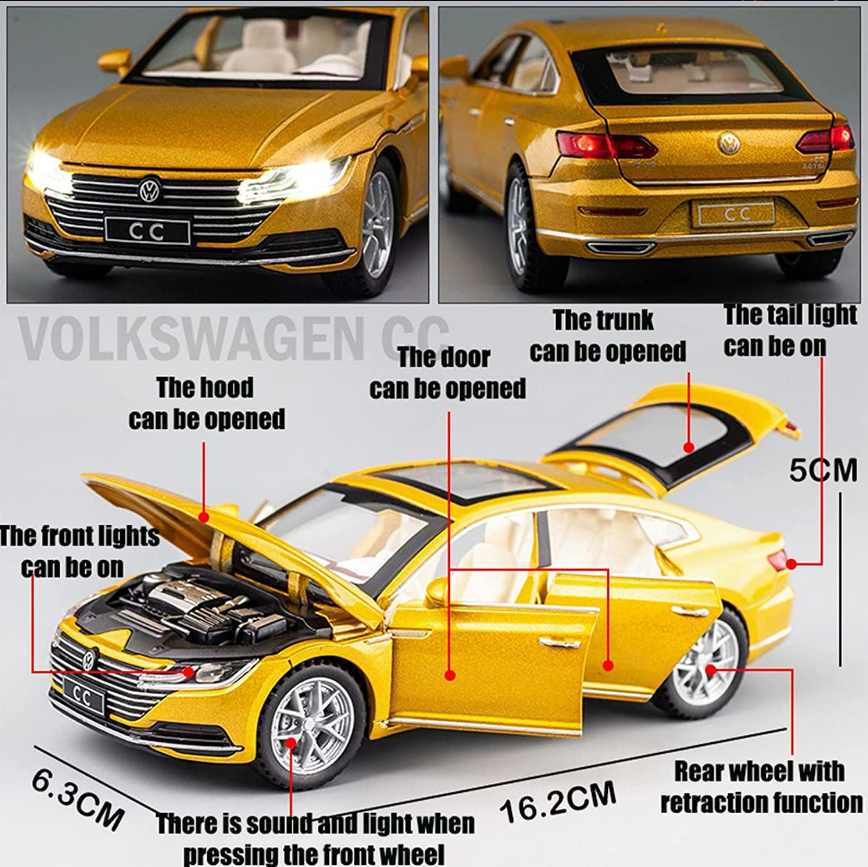 Automachetă Volkswagen Arteon CC, 15.5 cm, Funcție Pull-Back, Uși, Capotă și Portbagaj Deschizătoare, Lumină și Sunet [4]