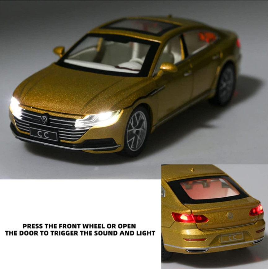 Automachetă Volkswagen Arteon CC, 15.5 cm, Funcție Pull-Back, Uși, Capotă și Portbagaj Deschizătoare, Lumină și Sunet [6]