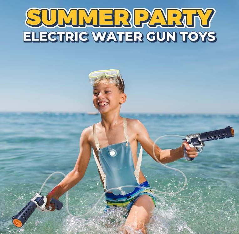 Pistol Electric cu Apa – Cu Rezervor Tip Rucsac, Accesorii Incluse și Tragere Automată [4]