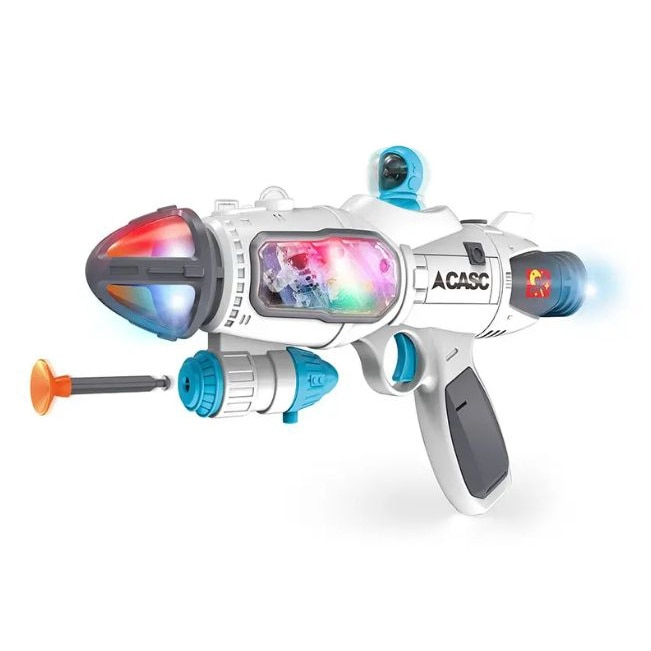 Pistol Interactiv Galactic cu Lumini, Proiectii 3D, Spray cu Apa, Lansator cu Ventuza si Astronaut Animat [1]