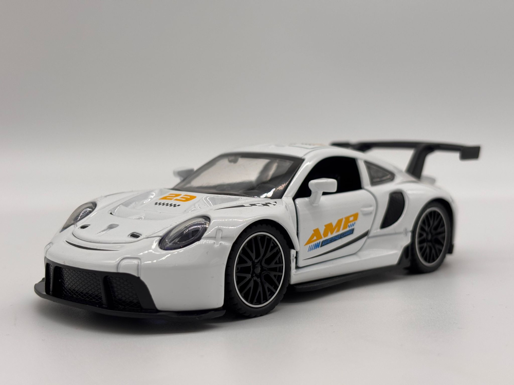 Automachetă Porsche 911, 15 cm, Funcție Pull-Back, Uși, Capotă și Portbagaj Deschizătoare, Lumină și Sunet [7]