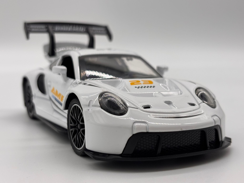 Automachetă Porsche 911, 15 cm, Funcție Pull-Back, Uși, Capotă și Portbagaj Deschizătoare, Lumină și Sunet [10]