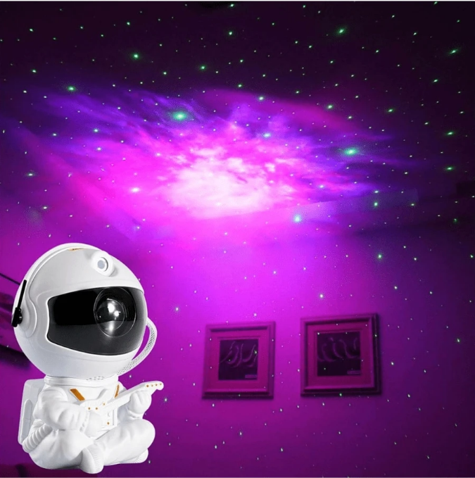 Proiector Astronaut Star cu Chitara, cu Cap Rotativ 360 Grade si Telecomanda 12.5 x 8.5 cm [2]