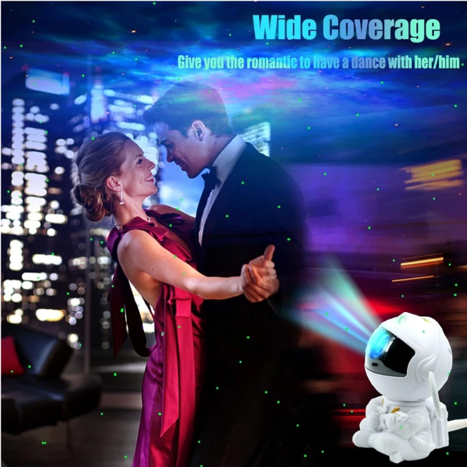 Proiector Astronaut Star cu Chitara, cu Cap Rotativ 360 Grade si Telecomanda 12.5 x 8.5 cm [4]