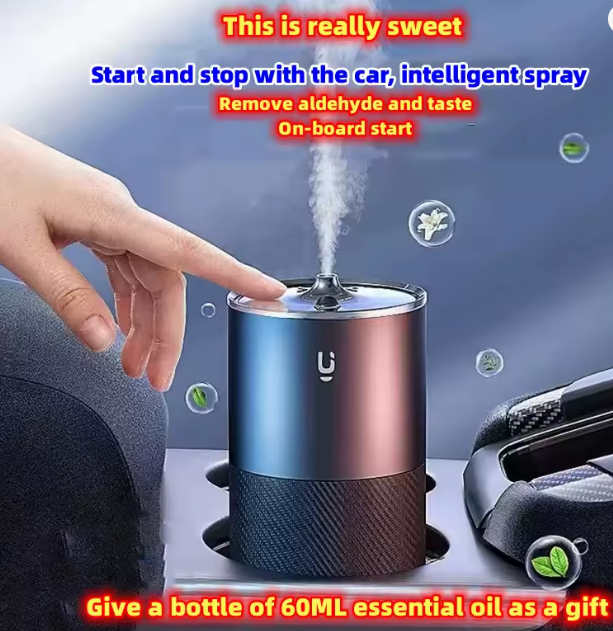 Purificator Auto | Reîncărcabil, Sticluta 60ml Ulei Inclus, Ideal pentru Mașină, Casă sau Birou [4]