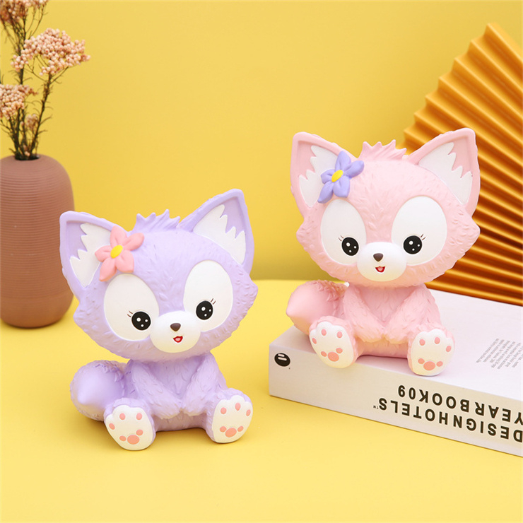 Pușculiță în Formă de Vulpe, Material Premium – Design Elegant și Durabil [4]