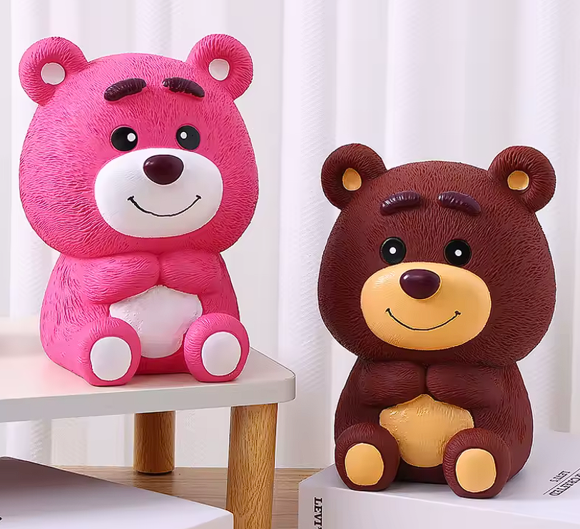 Pușculiță în Formă de Ursuleț, 20 cm, Material Premium – Design Elegant și Durabil [2]