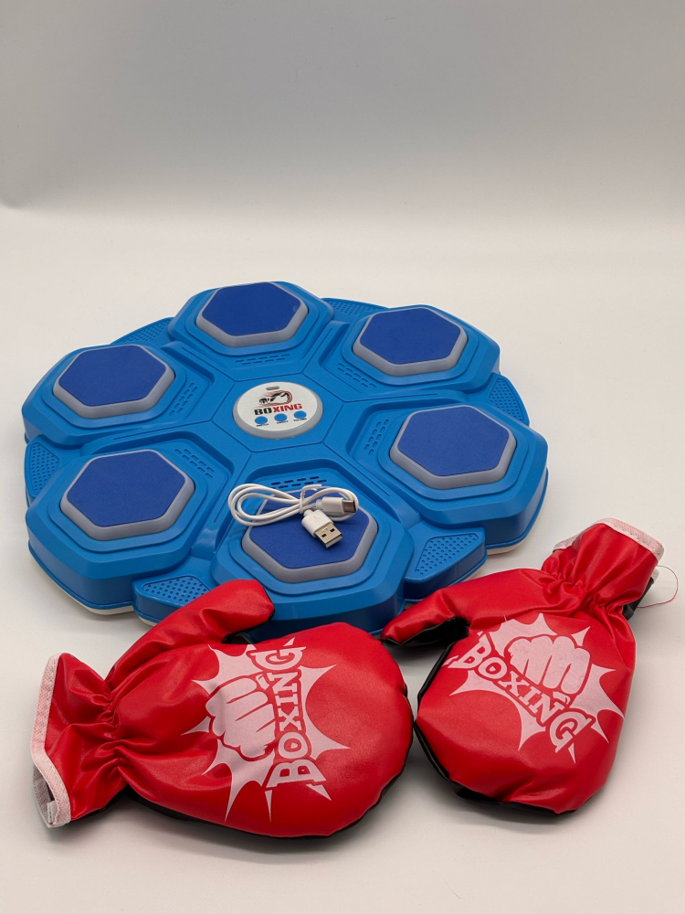 Sac de Box interactiv, Set cu 2 Manusi de Box, Montare pe Perete. Muzica, 3 Niveluri de Viteza [8]