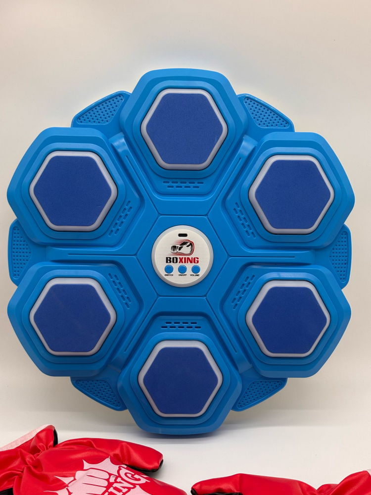 Sac de Box interactiv, Set cu 2 Manusi de Box, Montare pe Perete. Muzica, 3 Niveluri de Viteza [4]