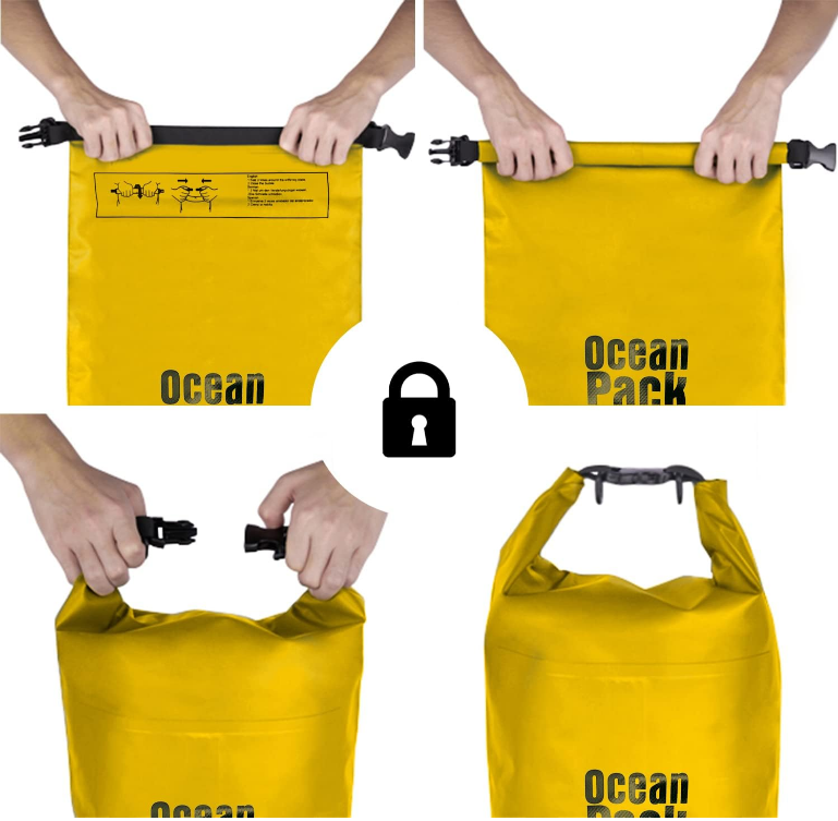 Sac Etanș Ocean Pack 2L  – 100% Impermeabil, Protecție Contra Apelor, Nisipului și Prafului [7]