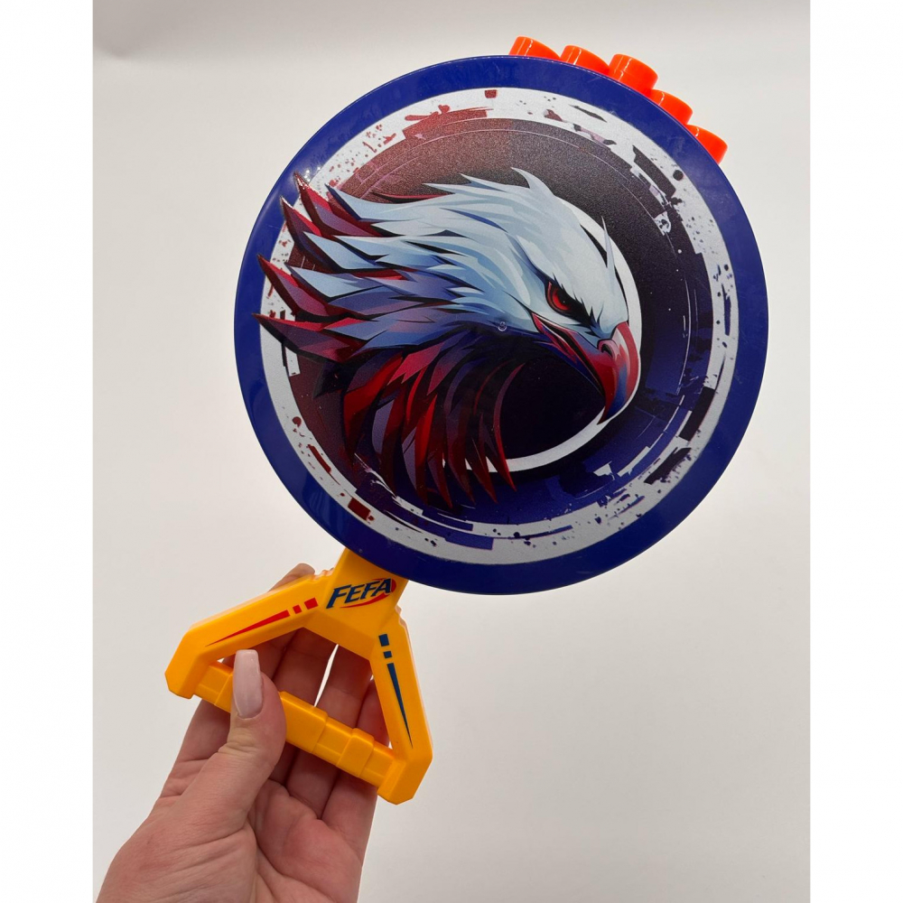 Scut Lansator de Proiectile pentru Copii, 6 Gloante din Spuma [3]