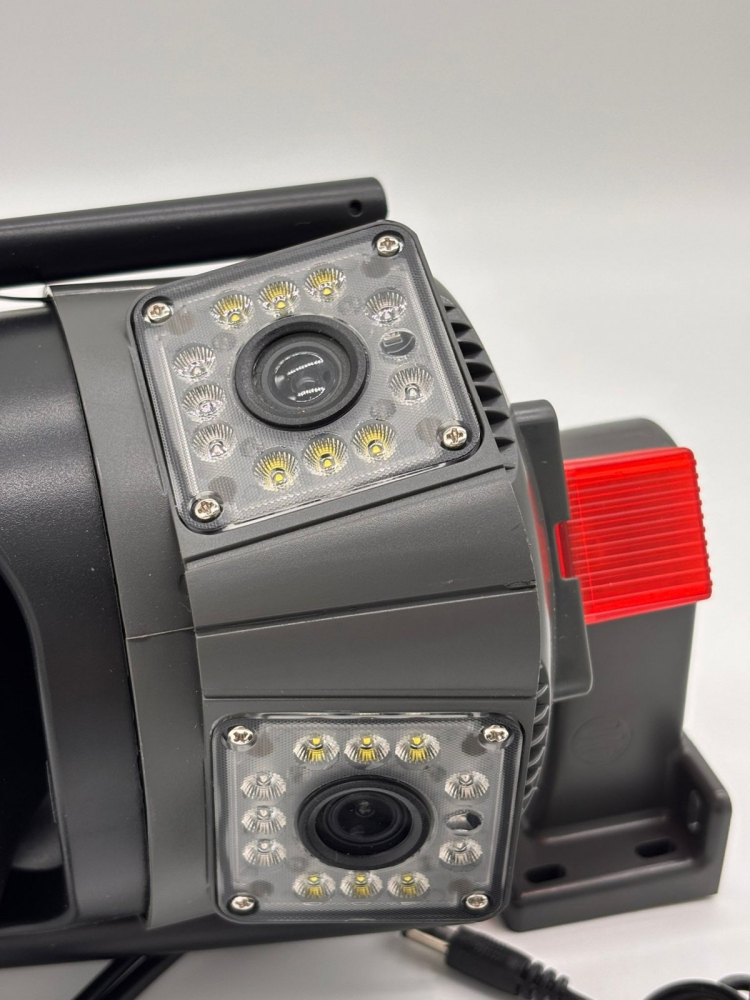 Set 2x Camera de Supraveghere Smart V380 PRO – 2 Camere (1 Rotativă 360°/180° si 1 Fixa), 12MP, LED cu Sirenă, WiFi 2.4G, Infrarosu, TF Card până la 64GB, Conectare prin Aplicația "V380 PRO", Cablu LA [16]