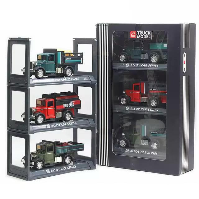 Set 3 Machete Camion, Metal, cu Sunet si Lumini 1:32 [2]