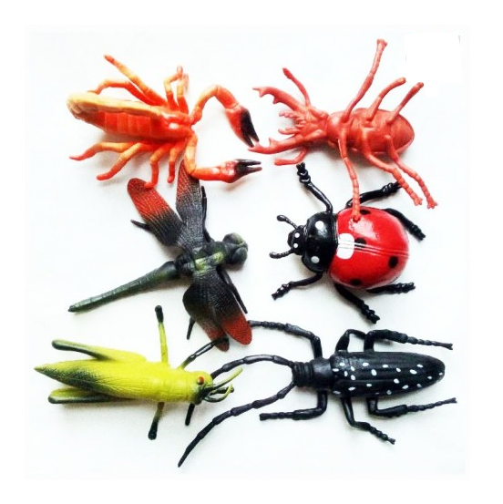 Set 6 Figurine, Insecte, Multicolore [1]