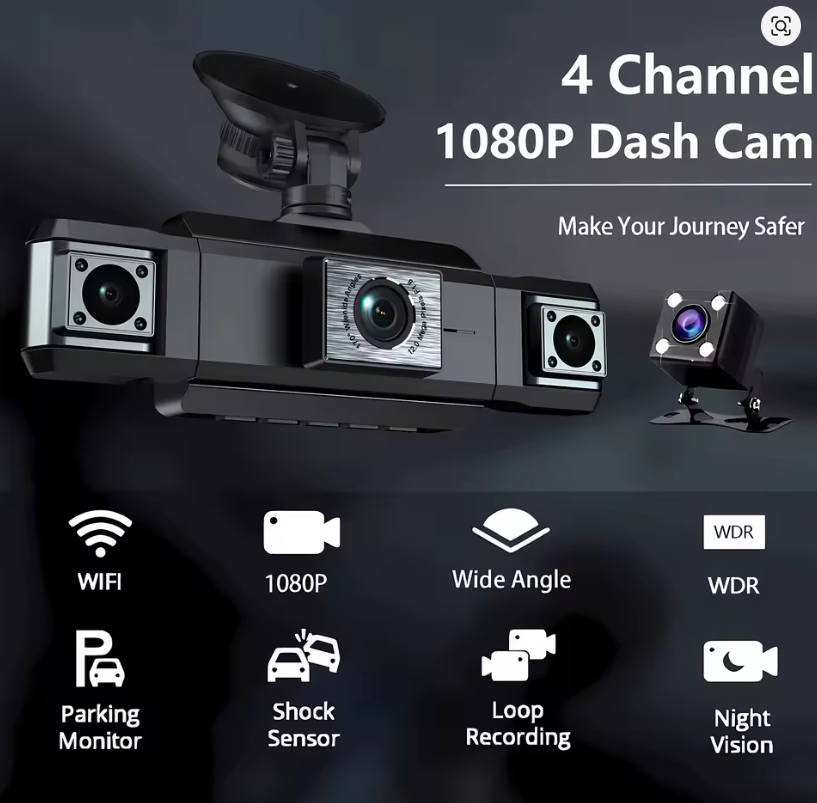 Set Camera Supraveghere 4G cu Panou Solar tip Crocodil, 3 Lentile 8K, Detectie Umana + Camera Auto 3 Camere Full HD 1080P si Camera Marsarier Cadou [8]