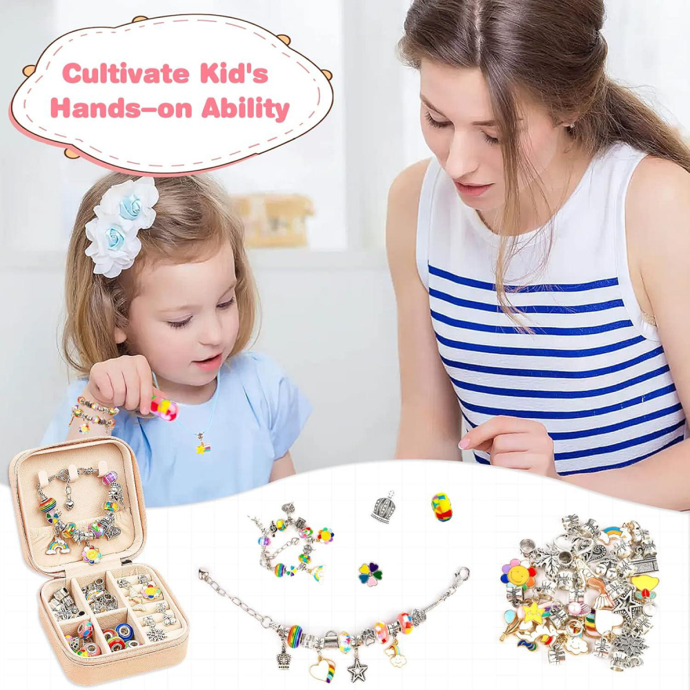 Set de Bijuterii cu 66 Piese, Multicolor, Include Punguta Premium pentru Cadouri [14]