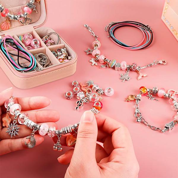 Set de Bijuterii cu 66 Piese, Multicolor, Include Punguta Premium pentru Cadouri [7]