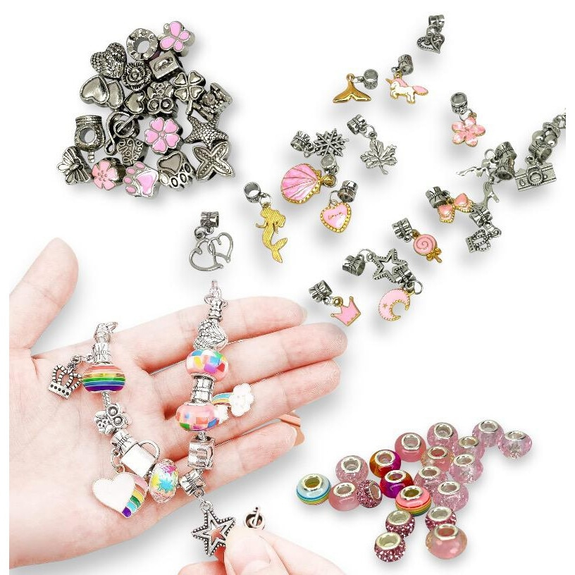 Set de Bijuterii cu 66 Piese, Multicolor, Include Punguta Premium pentru Cadouri [11]