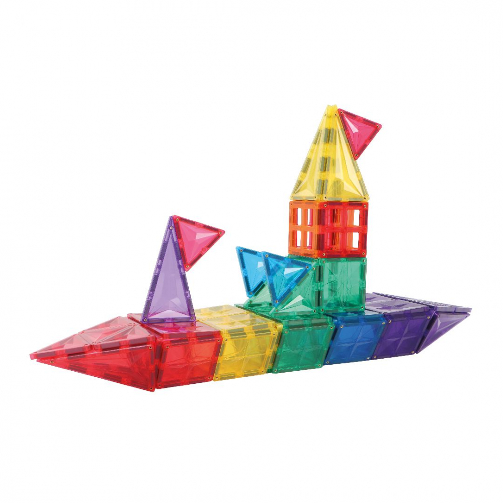 Set de Constructie Magnetic 3D, 102 Piese, Diferite Forme si Abtibilduri [20]