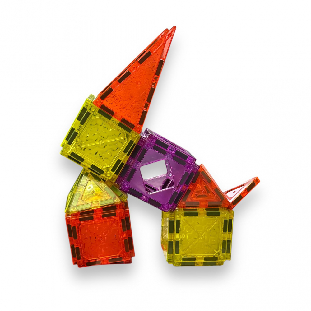 Set de Constructie Magnetic 3D, 102 Piese, Diferite Forme si Abtibilduri [21]