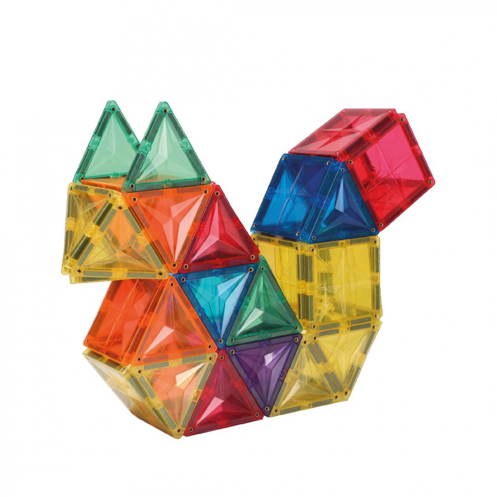 Set de Constructie Magnetic 3D, 102 Piese, Diferite Forme si Abtibilduri [14]