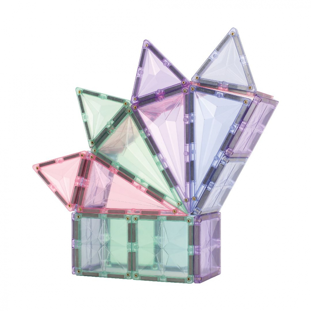 Set de Constructie Magnetic 3D, 102 Piese, Diferite Forme si Abtibilduri [17]