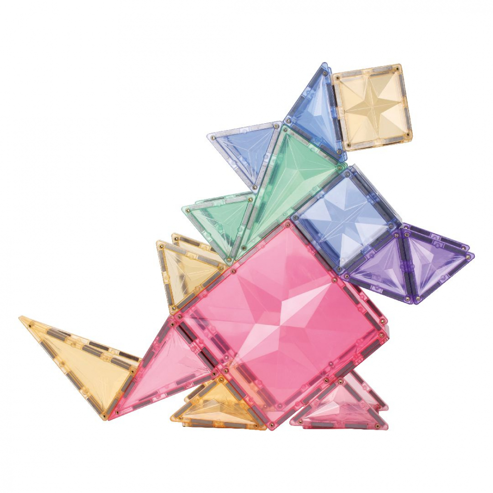 Set de Constructie Magnetic 3D, 102 Piese, Diferite Forme si Abtibilduri [15]