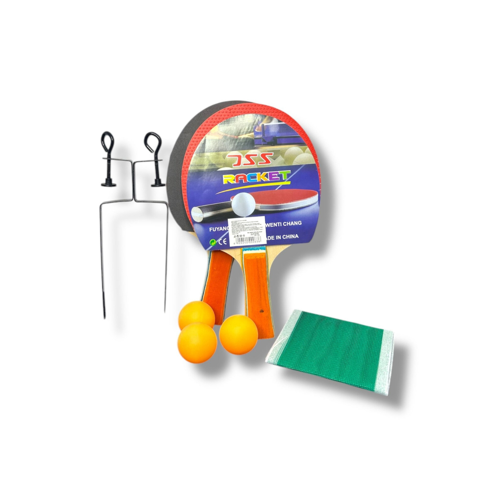Set Tenis de Masa Portabil cu Fileu Extensibil de Ping-Pong, 2 Palete si 3 Mingi- Pentru 2 Jucatori [5]