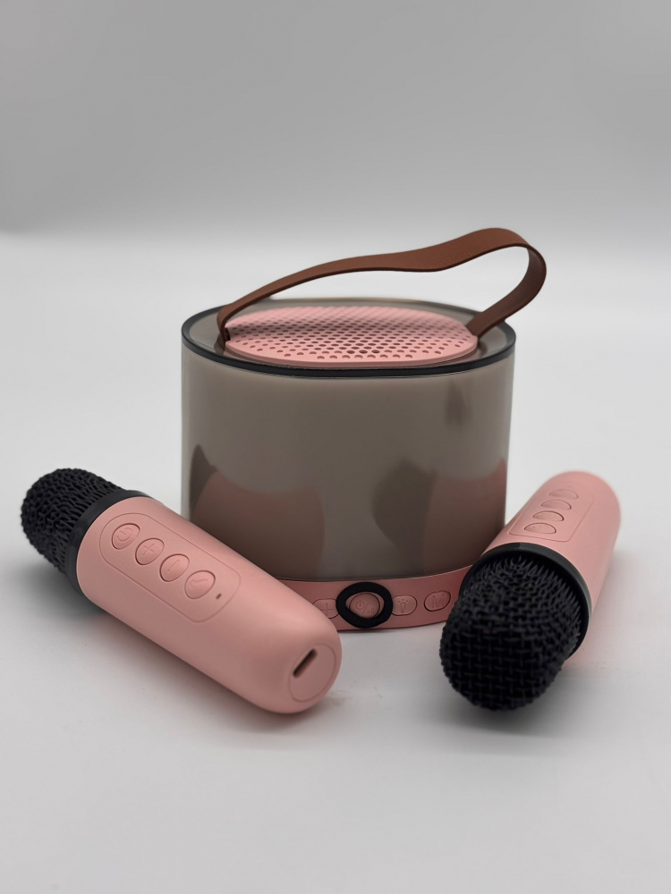 Sistem Karaoke Portabil cu 2 Microfoane Wireless, Boxă Bluetooth cu Lumini Ambientale, Compatibil TF/AUX [11]