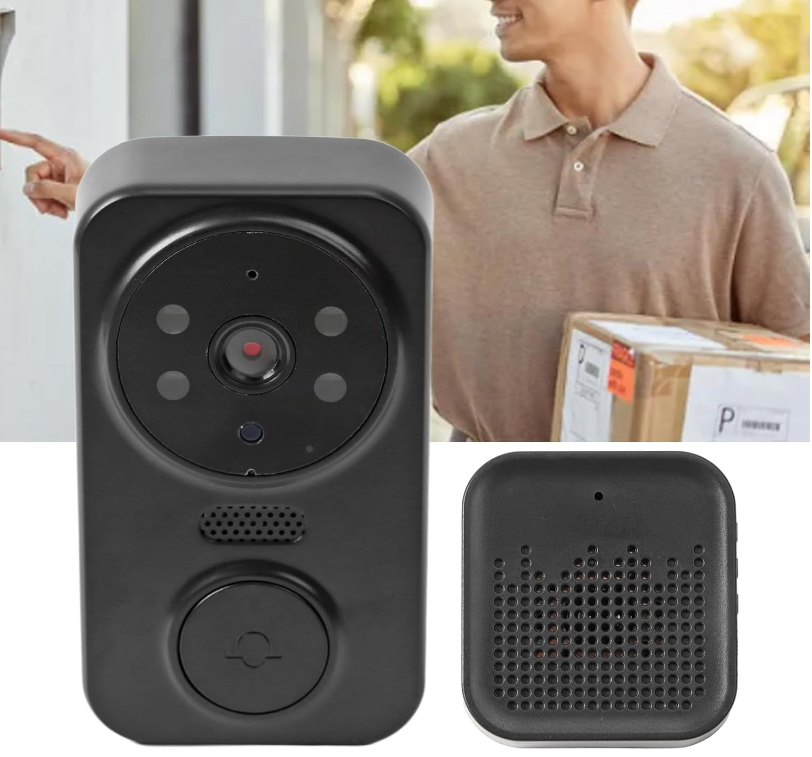 Sonerie Video Inteligentă WiFi cu Cameră HD, Viziune Nocturnă, Audio Bidirecțional, Notificări pe Telefon, Compatibil Android/iOS prin Aplicația ULOOKA [3]