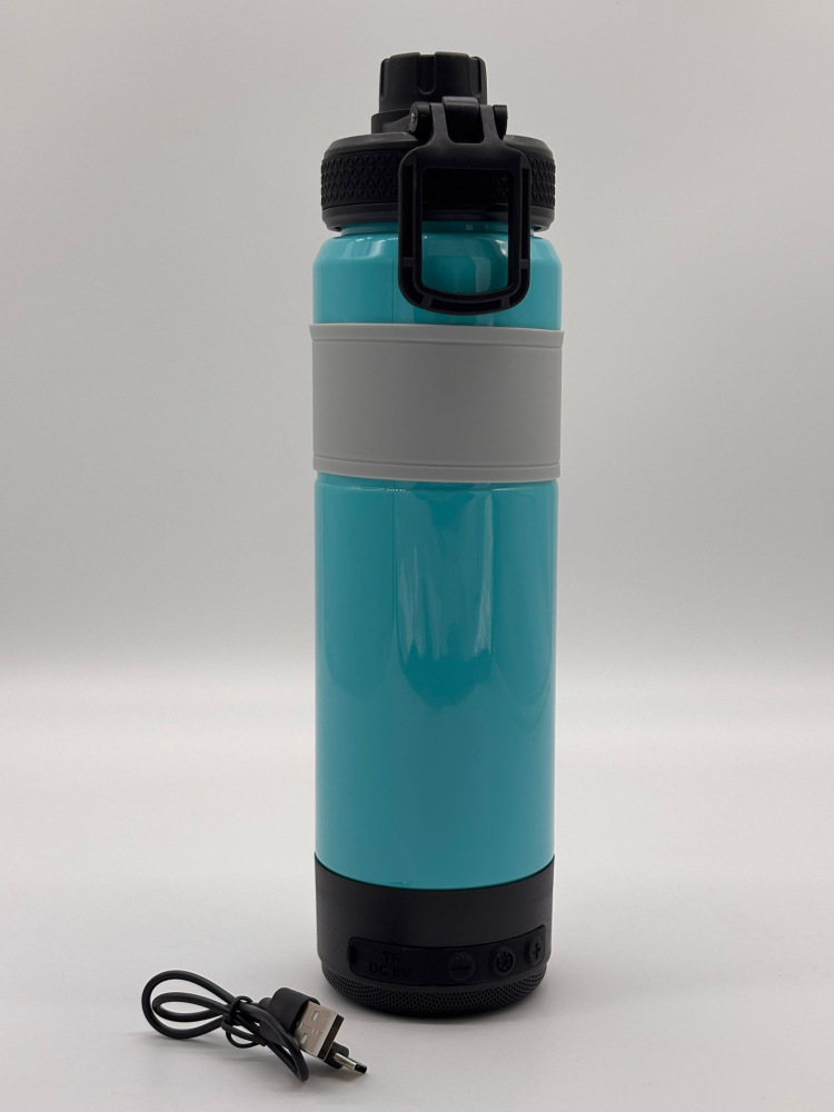 Boxă Portabilă Wireless Sticlă de Apă Utilizabila, 700ml, 28cm, Lumini LED RGB, Bluetooth, TF Card, Control Volum, Cablu Inclus [2]