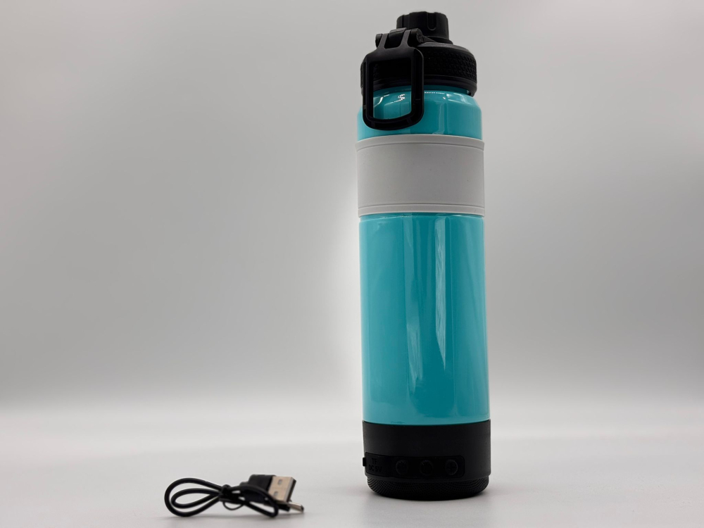 Boxă Portabilă Wireless Sticlă de Apă Utilizabila, 700ml, 28cm, Lumini LED RGB, Bluetooth, TF Card, Control Volum, Cablu Inclus [5]