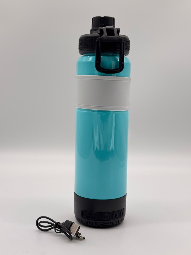 Boxă Portabilă Wireless Sticlă de Apă Utilizabila, 700ml, 28cm, Lumini LED RGB, Bluetooth, TF Card, Control Volum, Cablu Inclus [7]