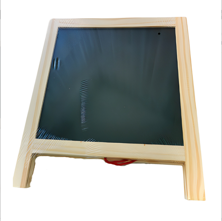 Tabla Educativa Magnetica Montessori 2 Fete si Stativ, cu Alfabet, Cifre, Tangram si Semne de Calcul, Multicolor, Lemn, 32 x 27 cm, 64 Piese [2]