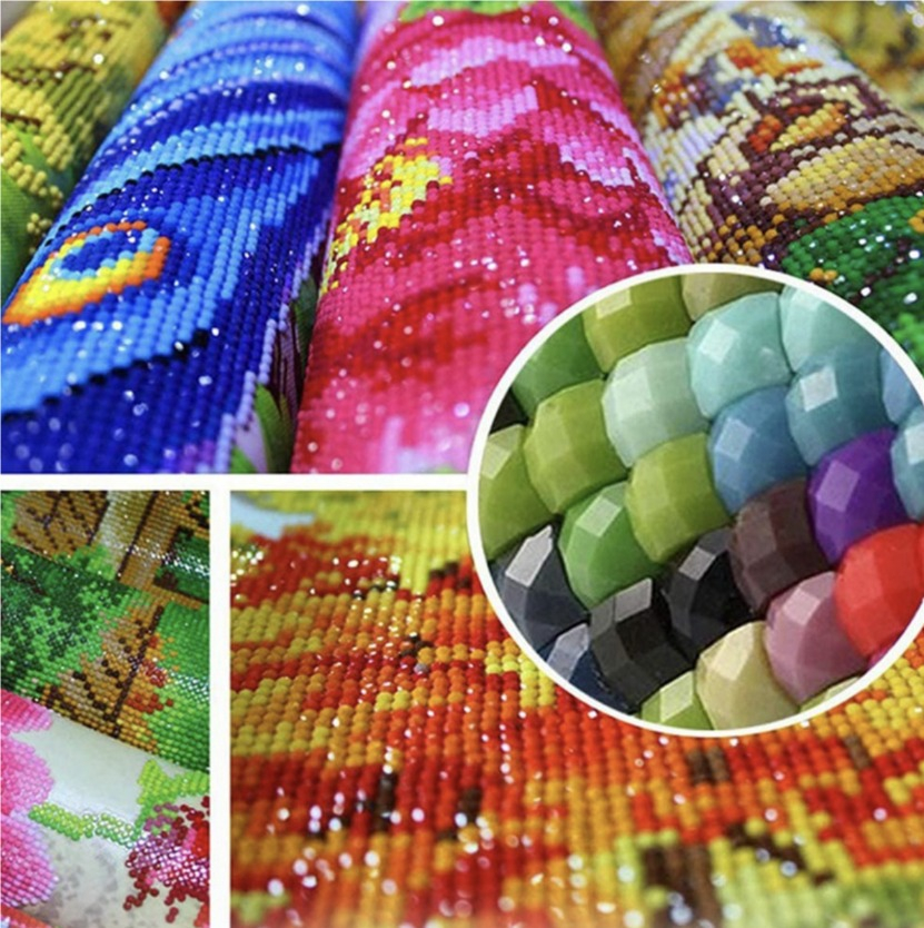 Tablou Vultur, Pictura cu Diamante, Goblen cu pietre 5D, cu rama de lemn, 40 x 50 cm [5]