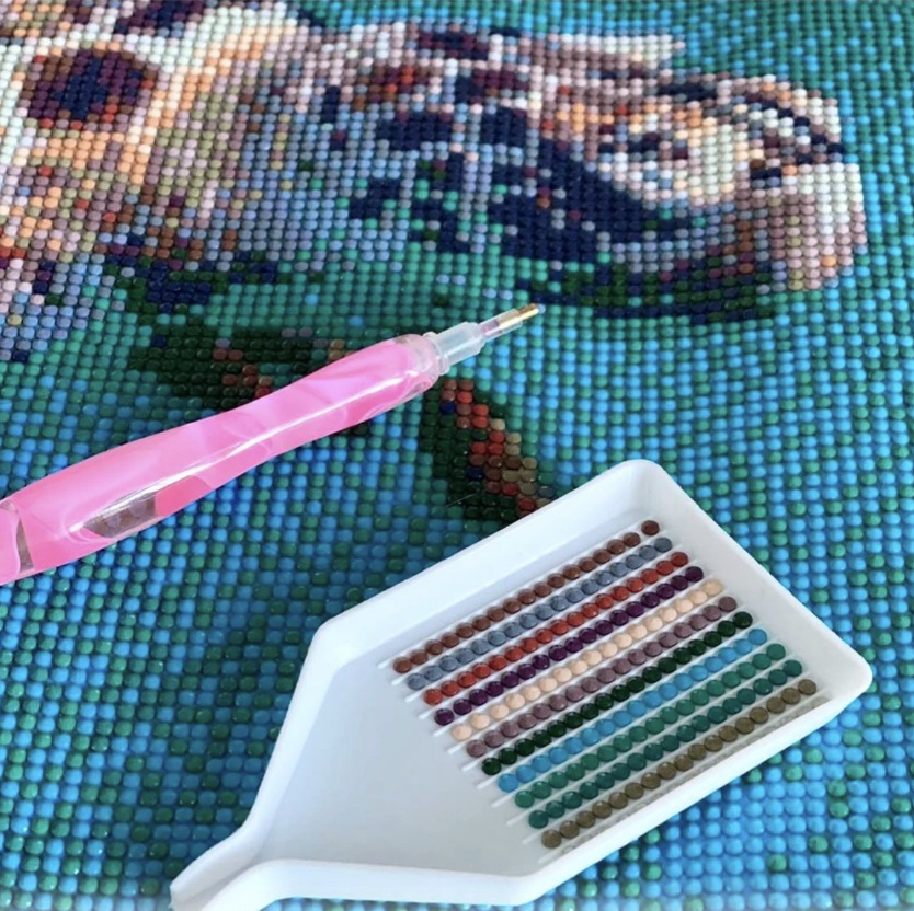 Tablou Joker, Pictura cu Diamante, Goblen cu pietre 5D, cu rama de lemn, 40 x 50 cm [3]