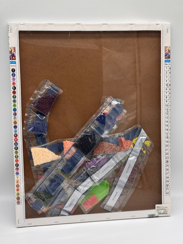 Tablou Joker, Pictura cu Diamante, Goblen cu pietre 5D, cu rama de lemn, 40 x 50 cm [5]