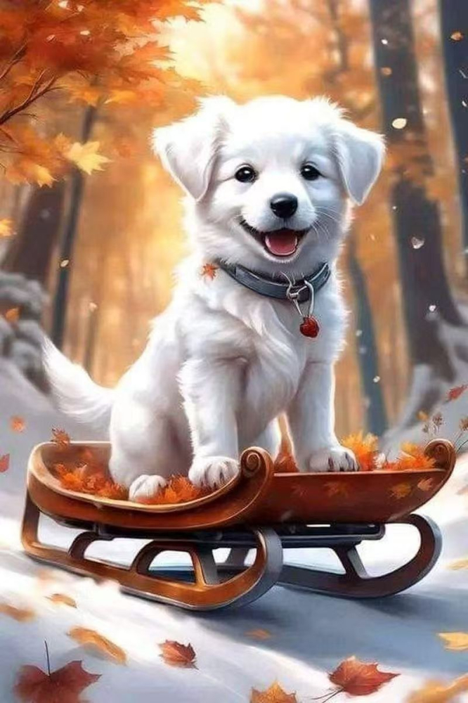 Tablouri pentru Pictat cu Diamante, Goblen cu pietre 5D, cu rama de lemn, 40 x 50 cm [1]