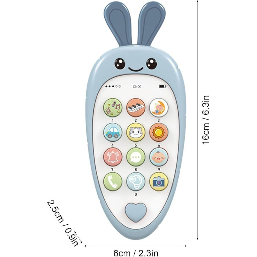 Telefon Morcov pentru pentru Dentitie Interactiv – Lumina, Sunete si Butoane Tactile [3]